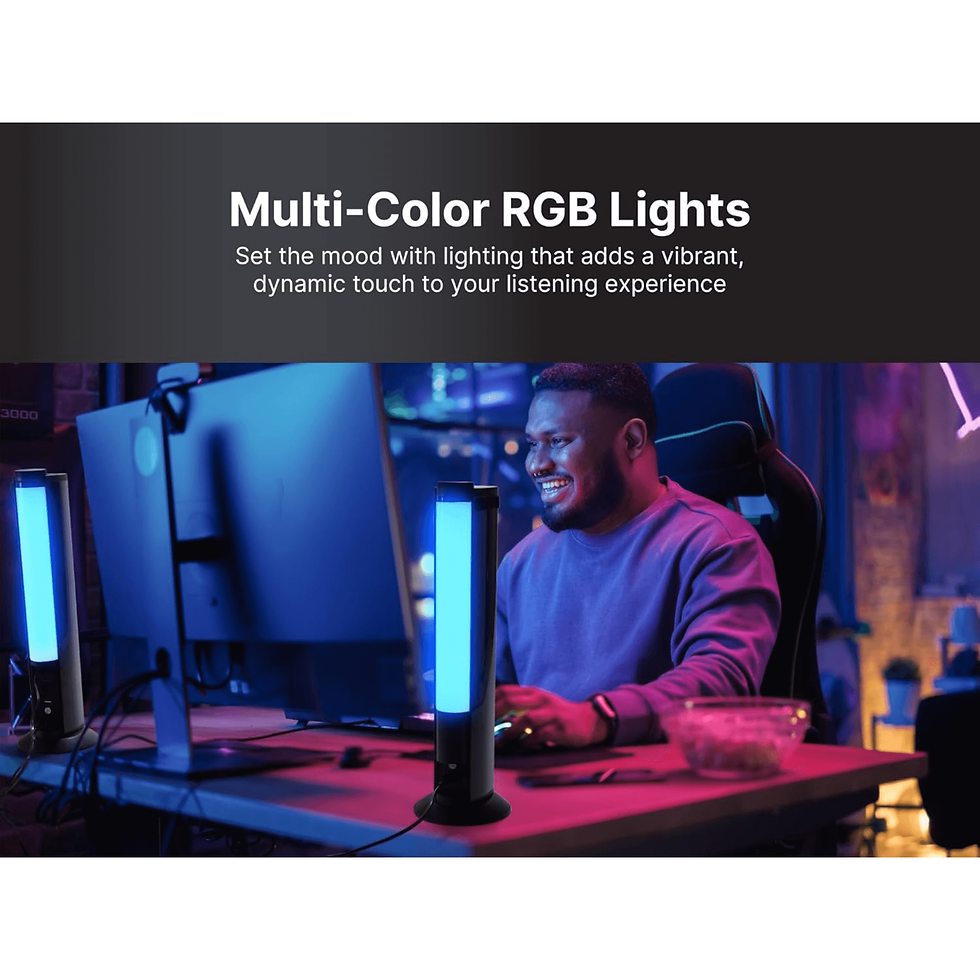 Thumbnail: SoundPro Two-in-One LED Bluetooth Stereo Speaker System with RGB Lighting