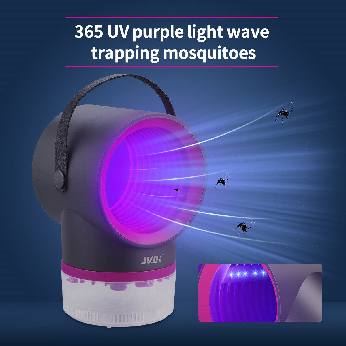 USB Powered LED UV Mosquito Killer and Insect Trap Lamp