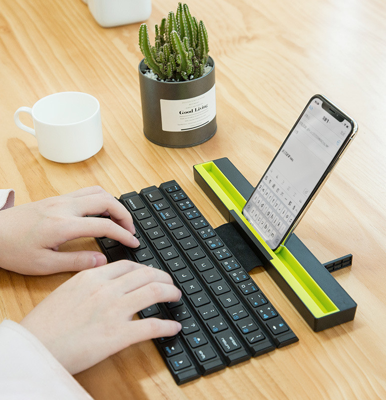Thumbnail: Outdoor Office Portable Folding Wireless Reel Keyboard