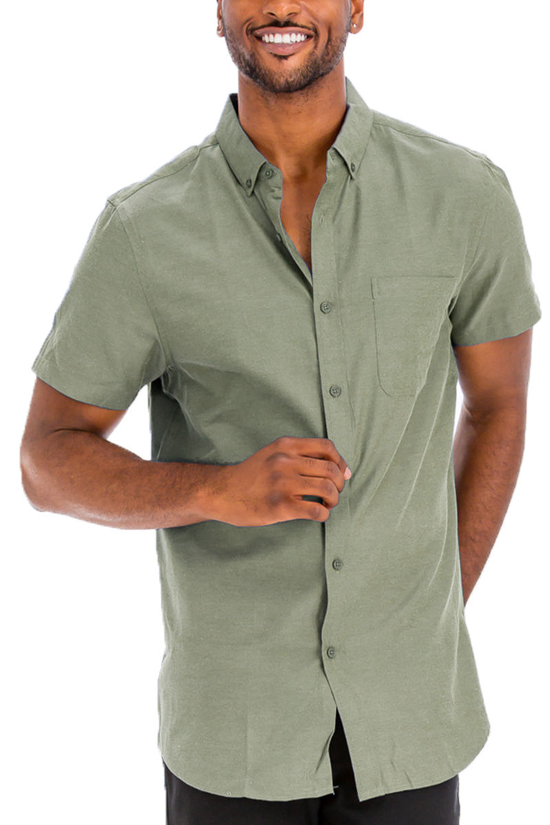 Men's Signature Short Sleeve Button-Down Shirt