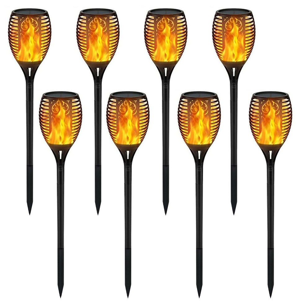 Thumbnail: Solar Powered Outdoor Waterproof Flickering Flame Torch Lights