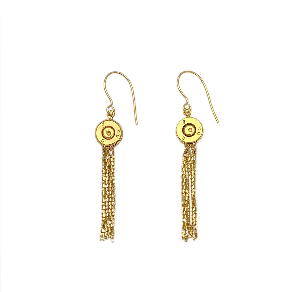 Thumbnail: Bullet Tassel Earrings