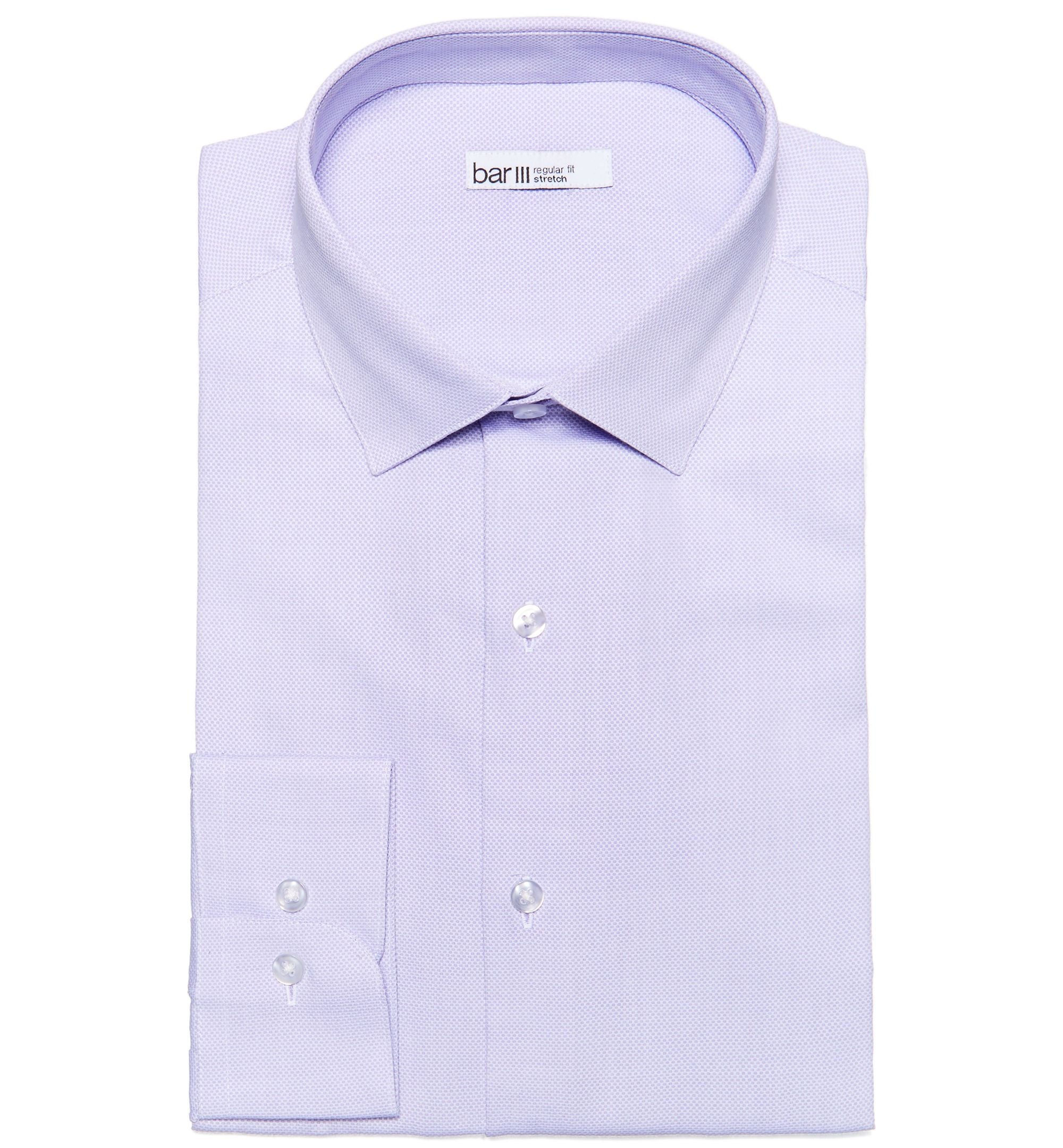 Bar III Men's Max Slim Fit Textured Cotton Dress Shirt