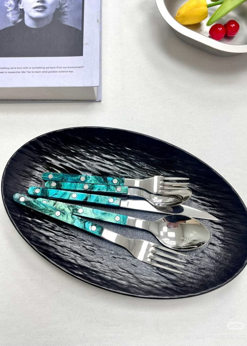 Thumbnail: Terra Modern Elegant Bistrot Style Flatware Cutlery Set