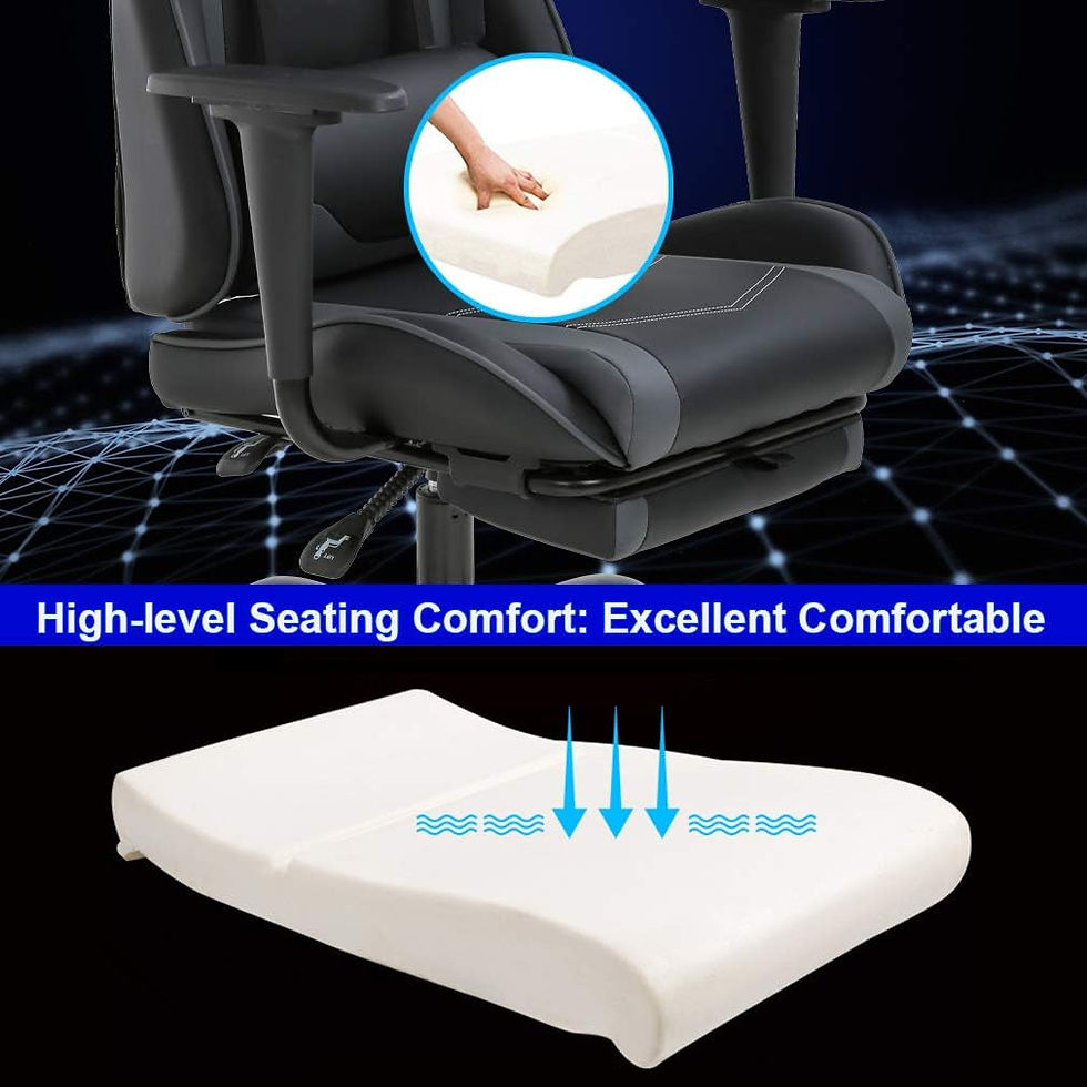 Thumbnail: High Back Ergonomic Office Chair With Lumbar Support Grey