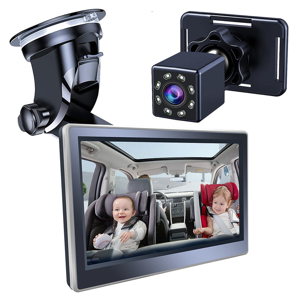Thumbnail: Infant Car Infrared Night Vision Baby Monitor Rearview Mirror