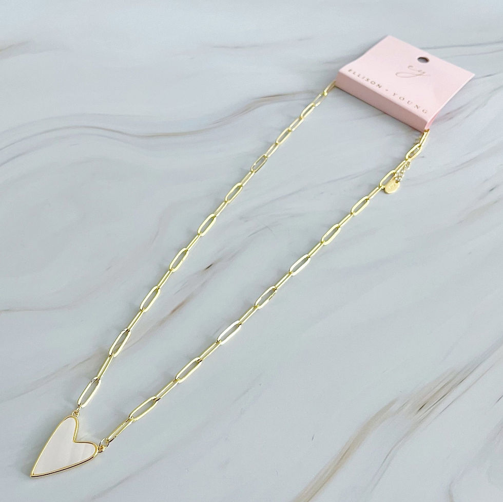Thumbnail: Women's Gold Plated Heart Link Chain Necklace