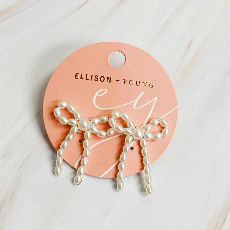 Thumbnail: Pearl Bow Ballerina Earrings