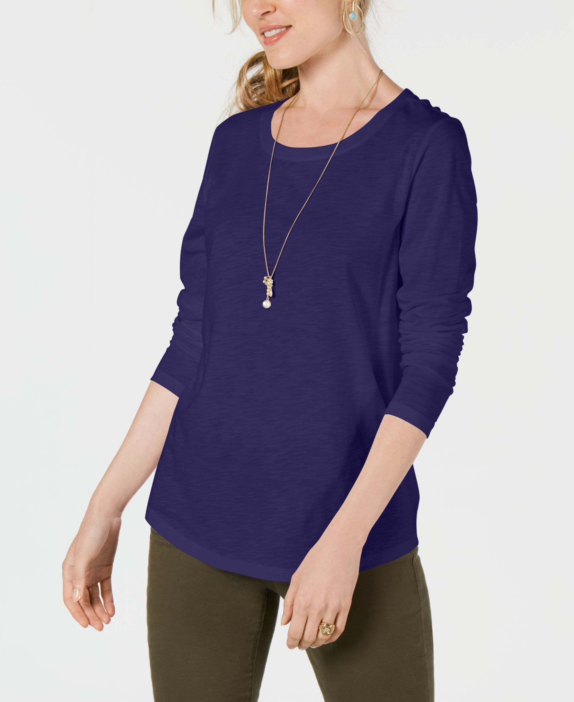 Long-Sleeve Crewneck Top