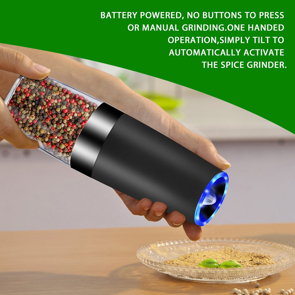 Thumbnail: Electric Gravity Sensor Automatic Pepper Grinder Kitchen Tools