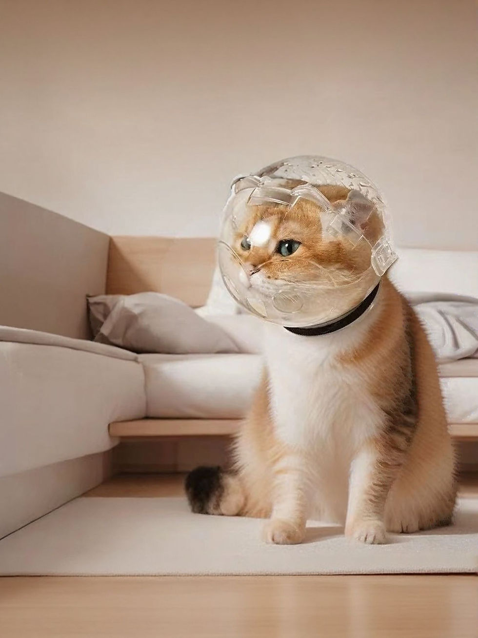 Thumbnail: Transparent Anti-Bite Pet Spherical Head Cover