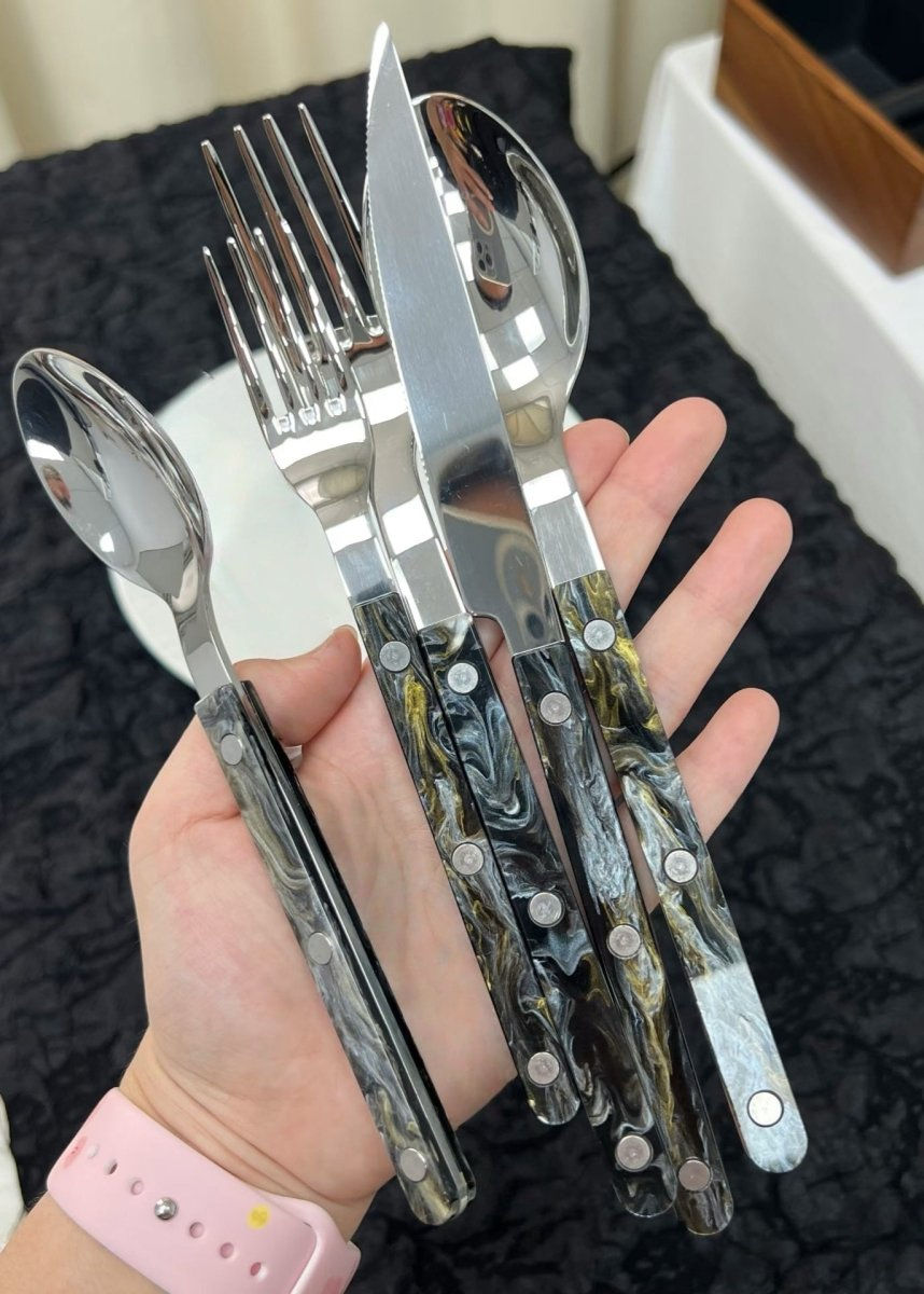 Thumbnail: Terra Modern Elegant Bistrot Style Flatware Cutlery Set