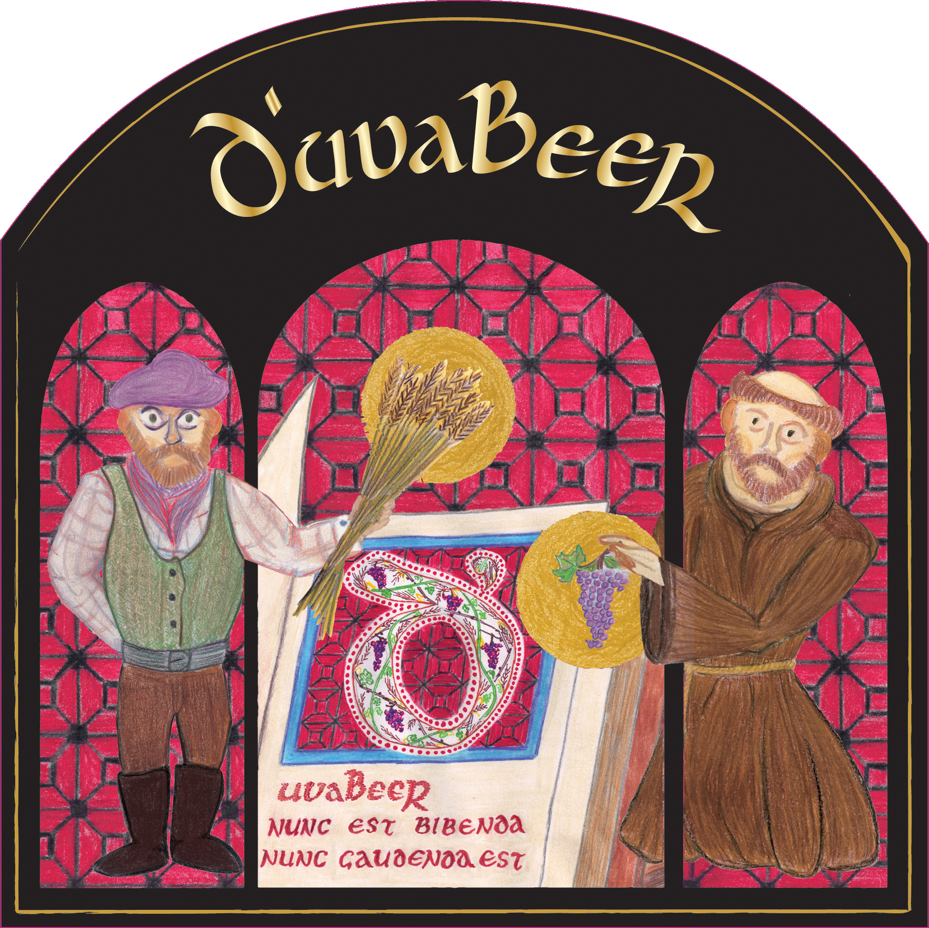 Etichetta fronte D'uvaBeer