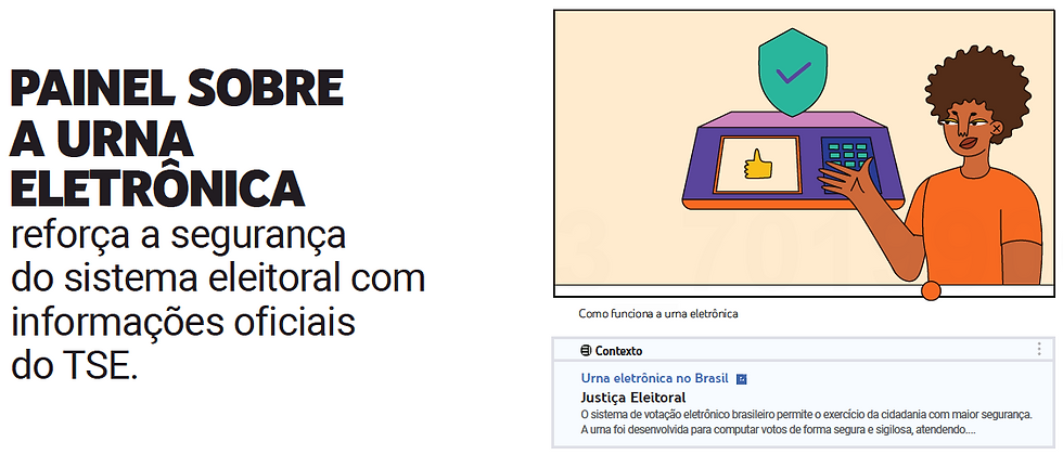 Imagem com o que o  Youtube está fazendo no combate à desinformação na Eleição para Presidente do Brasil eleicao para Governador(a) eleicao para senador(a) eleicao para deputado(a) estadual eleicao para deputado(a) federal