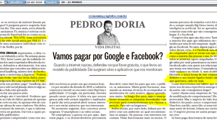 Mensalidade do FACEBOOK : R$ 38,00