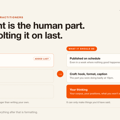 We All Agree Judgement Is the Human Part. Nobody's Saying What to Build.