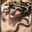 Thumbnail: Medusa art piece – Real snakes - Ornate gold frame - oddities  