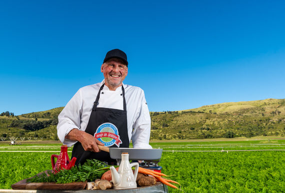 Celebrity chef Matt Golinski live in the brand-new Producer's Patch