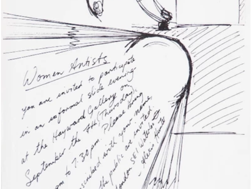 Haywood Gallery Annual 78 A slide evening for women artists to show their work. Leaflet made by Alexis, London 1978.