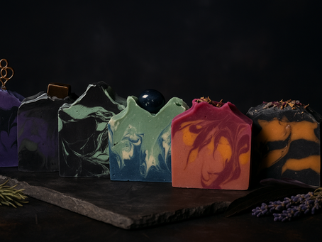 Gemstone Toppings Explained: The Energy of Crystals in Your Soap