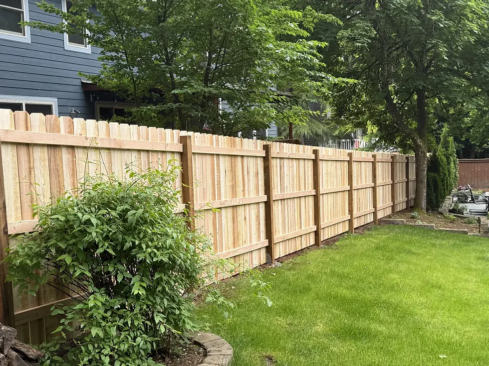 Cedar Privacy fence built in Salem Oregon