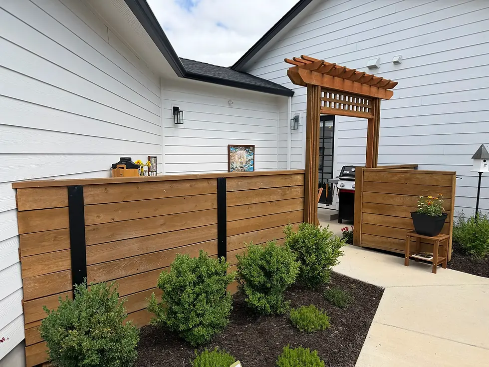 custom Horizontal Cedar Fence built in Albany Oregon