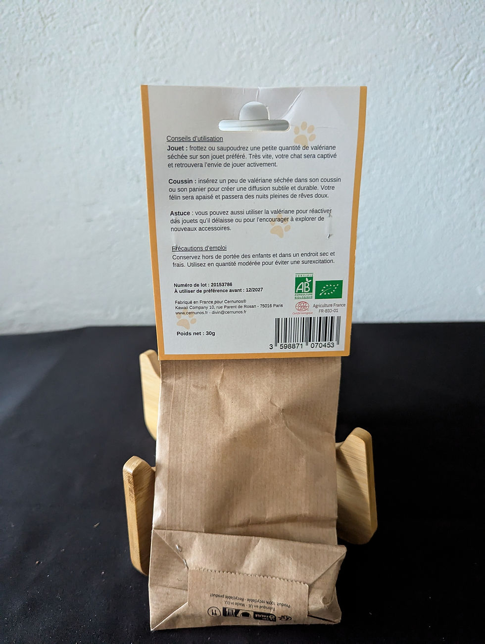 Miniature : Valériane Bio séchée pour chats -Sachets 30g