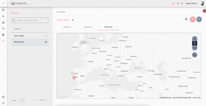 Workflows example: Flying Airplanes