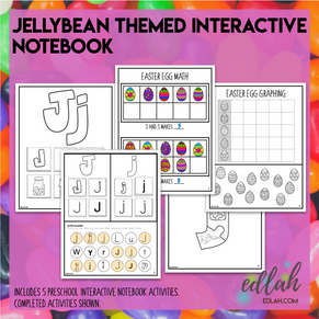 J is for Jellybean Themed Interactive Notebook