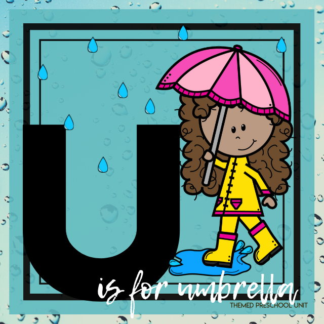 U is for Umbrella (weather)