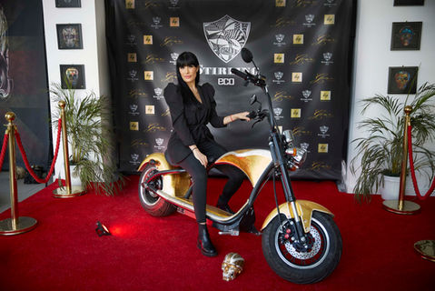 Art Bike: 24K Gold with Swarovski Crystals