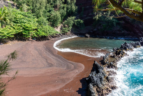 Red Sand Beach (Kaihalulu): Volcanic Remnants on Maui
