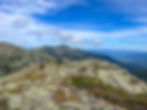 Gulfside Trail to Mount Washington on Presidential Traverse in White Mountains of New Hampshire