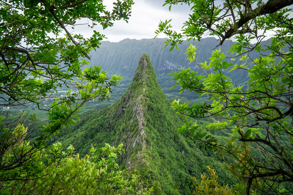 Olomana Trail ("Three Peaks") on Oahu, Hawaii