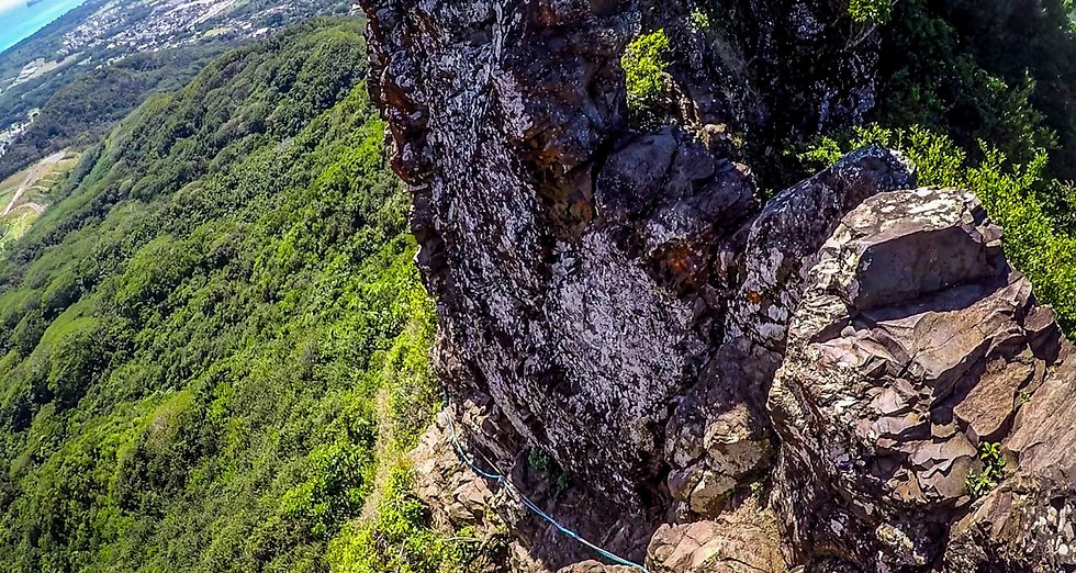 Olomana Trail ("Three Peaks") on Oahu, Hawaii