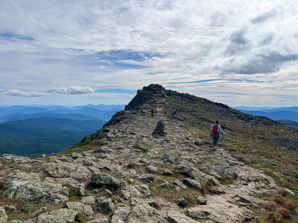 Crawford Path to Mount Monroe on Presidential Traverse in White Mountains of New Hampshire
