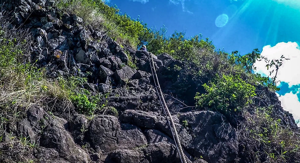 Olomana Trail ("Three Peaks") on Oahu, Hawaii