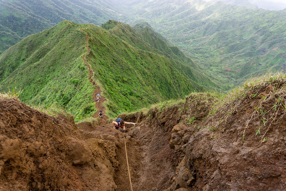 Panuanaula Ridge MOANALUA MIDDLE RIDGE to HAIKU STAIRS