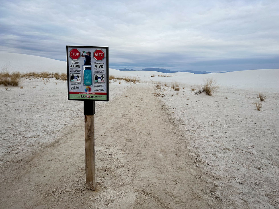 Alkali Flats Trail, White Sands National Park, New Mexico