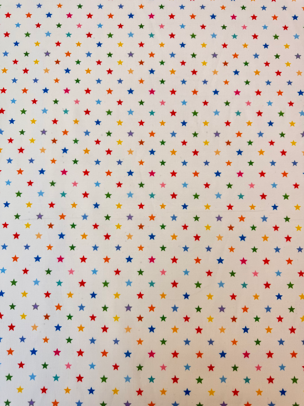 White Midnight Constellation Polycotton Fabric Wide View