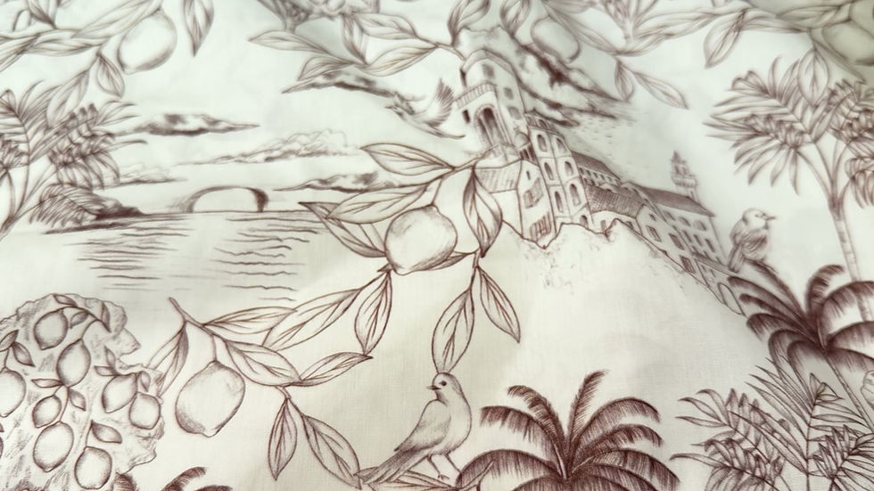 Thumbnail: Holiday Ink 100% Cotton Poplin Digital Print Fabric Swirl Video