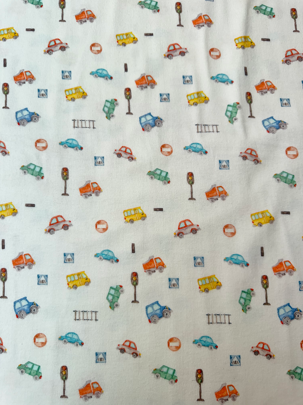 Cars 100% Brushed Cotton Fabric Wide View