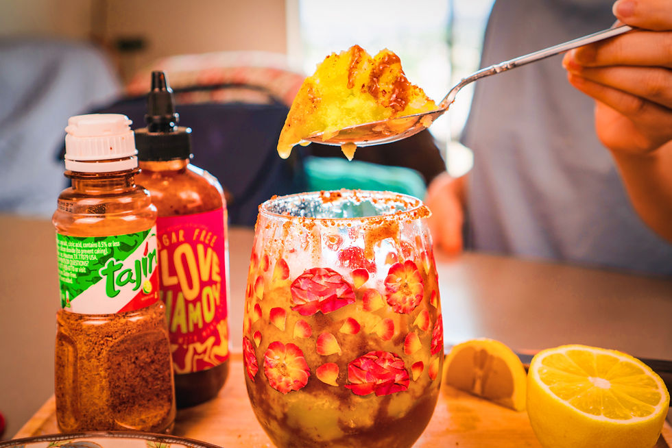 Tangy Cucumber Slushy with Tajin