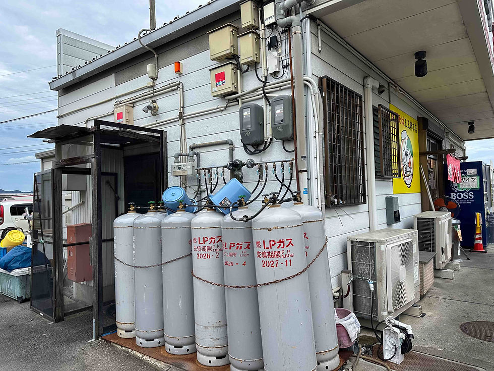 A lot of gas required for heavy Tokushima Ramen