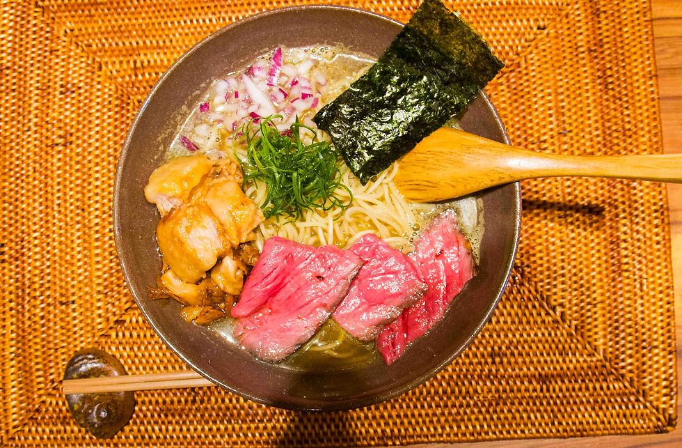 Uptop View of their Niboshi Ramen