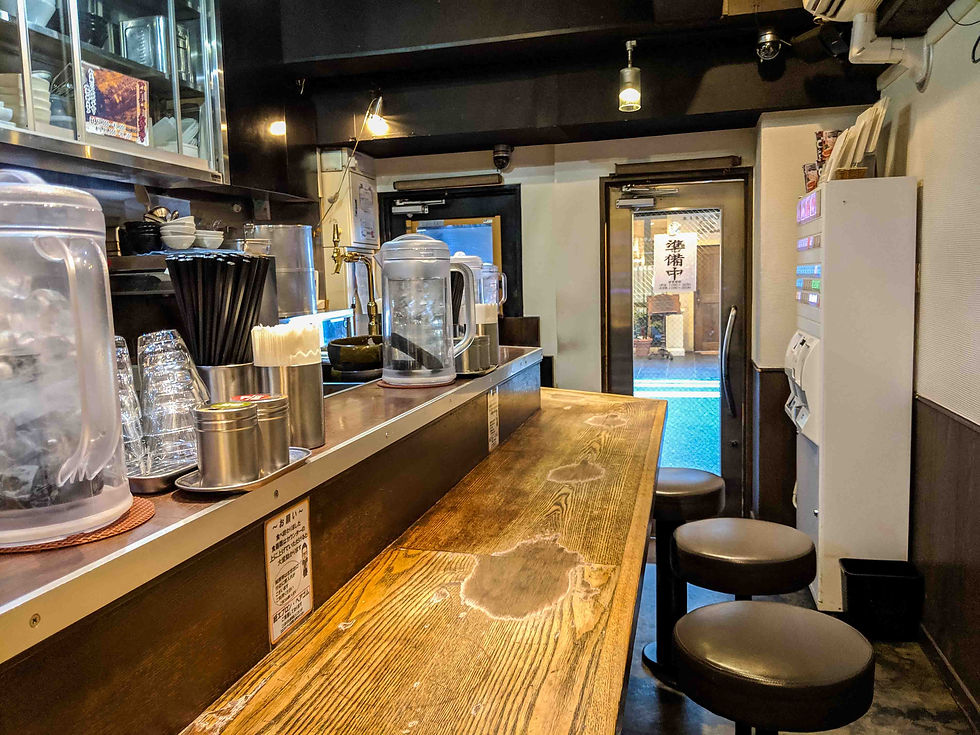 Do Miso Ramen in Ginza - Inside