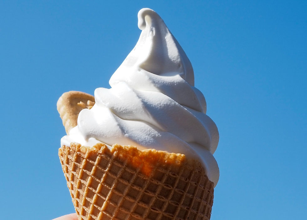Hokkaido's famous milk soft-serve