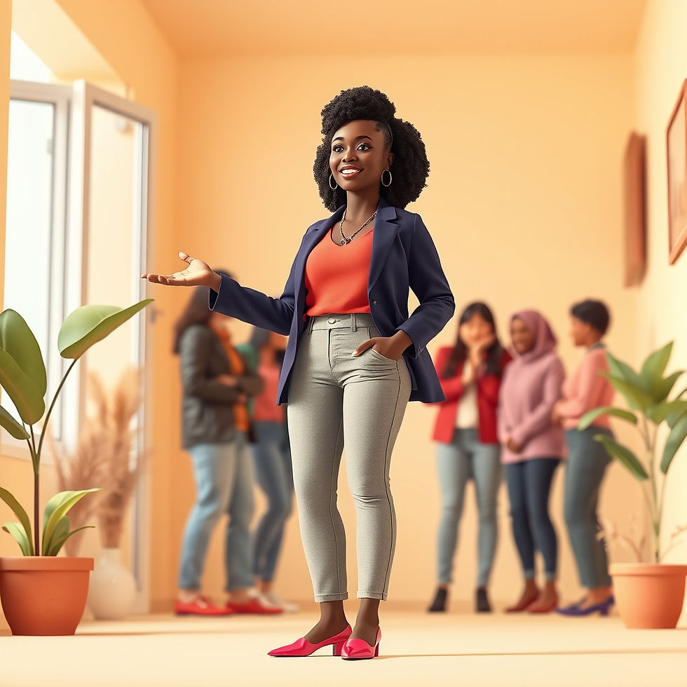 how to embrace your uniqueness – 3D illustration of authentic self-expression and belonging