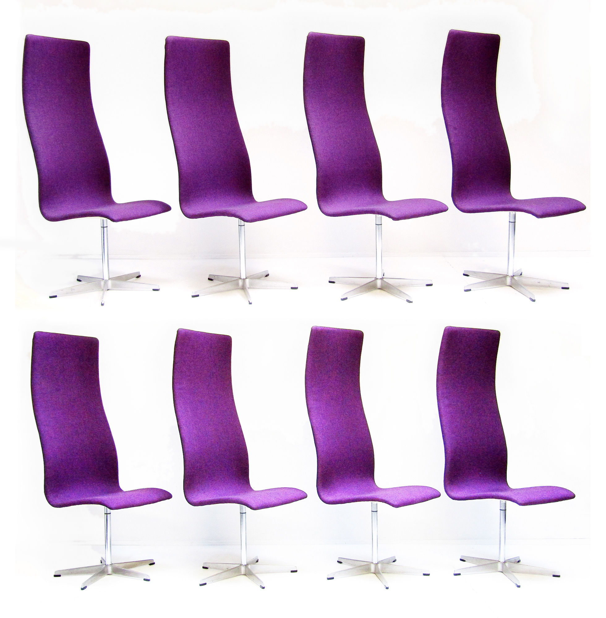 1960s Oxford Chairs Arne Jacobsen Fritz Hansen Set