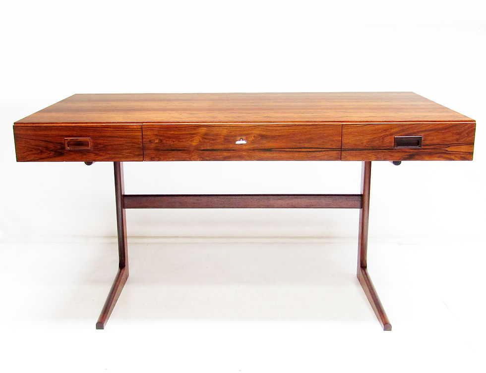 Georg Petersens Danish Rosewood Cantilever Desk 1970s